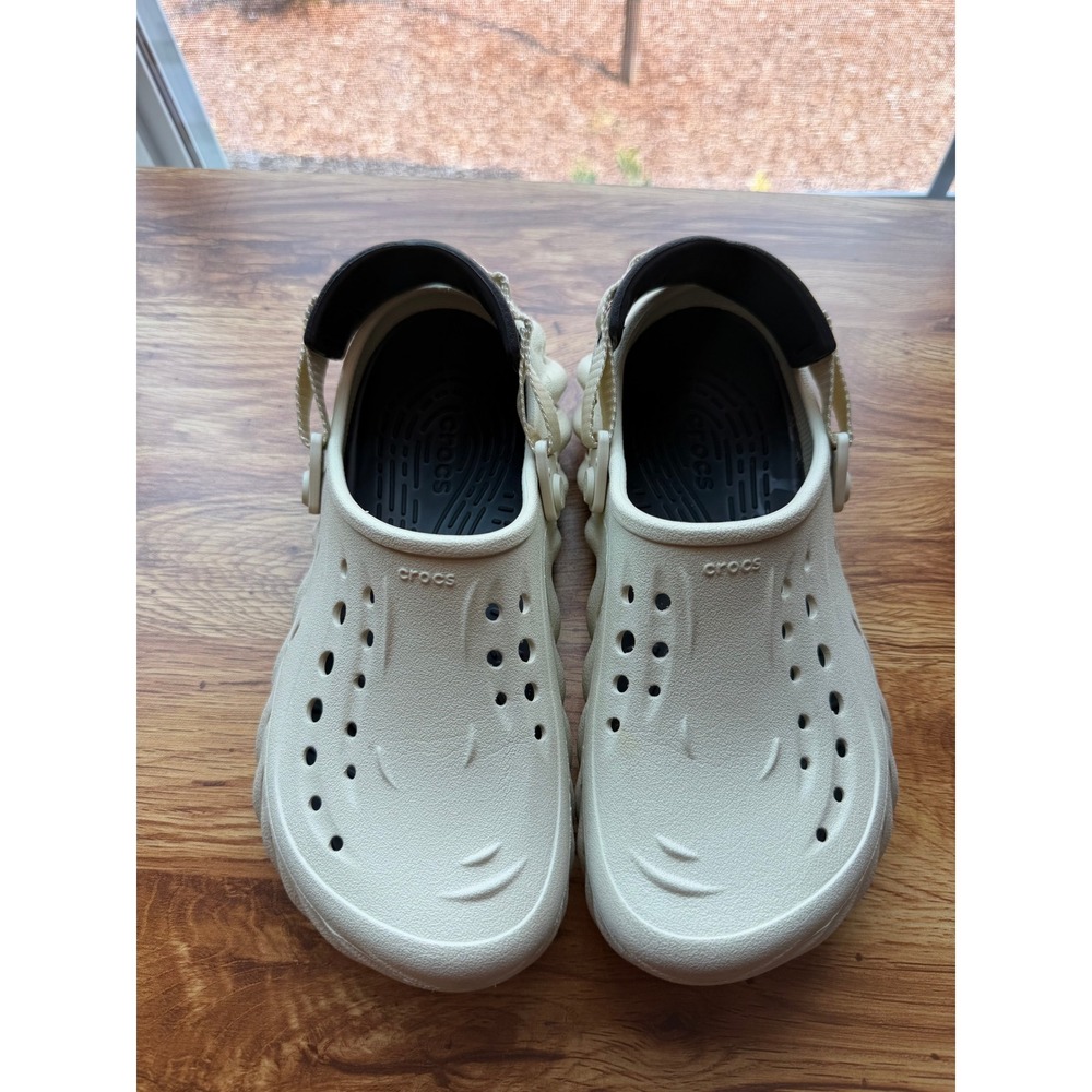 Crocs Echo Clog Tumbleweed Beige Sporty Streetwear Shoes Mens 6 Womens 8 - Picture 3 of 9